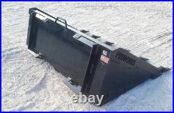 60 Tooth Bucket Attachment Standard Duty Fits Skid Steer Loader Quick Attach