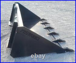 60 Tooth Bucket Attachment Standard Duty Fits Skid Steer Loader Quick Attach 60 Tooth Bucket Attachment Standard Duty Fits Skid Steer Loader Quick Attach