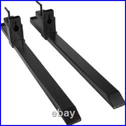 60in Tractor Bucket Forks Quick Attach for Skid Steer Loader Bucket 2000lbs