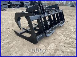 66 2-cylinder Grapple Bucket Skid Steer Quick Attach Brush Grapple Local Pickup