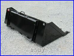 66 Heavy Duty Low Profile Tooth Bucket Attachment Fits Skid Steer Loader