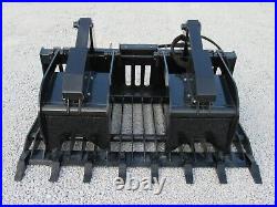 66 Severe Duty Rock Grapple Bucket with Teeth Skid Steer Loader Attachment