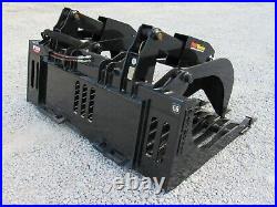 66 Severe Duty Rock Grapple Bucket with Teeth Skid Steer Loader Attachment