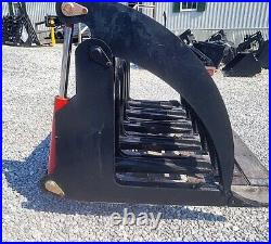 68'' Root Rake Clam Grapple with Skid Steer Quick Connect
