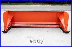 6' Xp24 Kubota Orange Snow Pusher Box Skid Steer Quick Attach Free Shipping