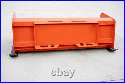 6' Xp24 Kubota Orange Snow Pusher Box Skid Steer Quick Attach Free Shipping