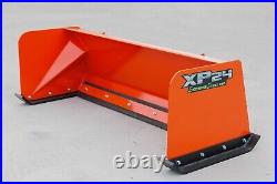 6' Xp24 Kubota Orange Snow Pusher Box Skid Steer Quick Attach Free Shipping