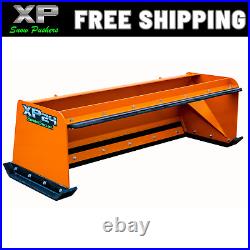 6' Xp24 Orange Snow Pusher Box Pullback Free Shipping Skid Steer Pusher Kubota