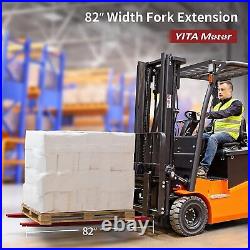 72 82 Pallet Fork Extension withTire Chain Heavy Duty Forks for Forklift Truck