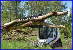 72'' Brush Root Rake Clam Grapple Attachment Skid Steer Quick Attach