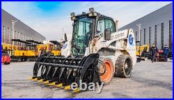 72'' Brush Root Rake Clam Grapple Attachment Skid Steer Quick Attach