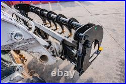72'' Brush Root Rake Clam Grapple Attachment Skid Steer Quick Attach