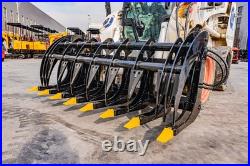 72 Brush Root Rake Grapple Attachment For Bobcat Skid Steer