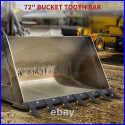 72 Bucket Tooth Kit Bucket Protection for Loader Tractor Bolt On Design Steel