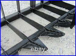 72 Dual Cylinder Root Grapple Bucket Attachment Fits Skid Steer Quick Attach