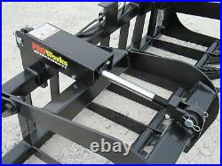 72 Dual Cylinder Root Grapple Bucket Attachment Fits Skid Steer Quick Attach