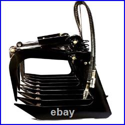 72 Heavy-Duty Root Grapple Rake Attachment for Bobcat and Kubota Skid Steers