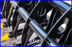 72'' Root Rake Clam Grapple Attachment Bobcat Skid Steer Tractor Quick Attach