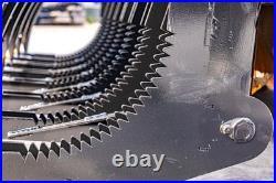 72'' Root Rake Clam Grapple Attachment Bobcat Skid Steer Tractor Quick Attach