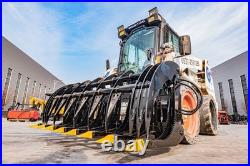 72'' Root Rake Clam Grapple Attachment Bobcat Skid Steer Tractor Quick Attach