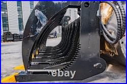 72'' Root Rake Clam Grapple Attachment Bobcat Skid Steer Tractor Quick Attach