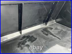 72 Snow Mulch Litter High Capacity Smooth Bucket Fits Skid Steer Loader