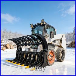 72inch Brush Root Rake Clam Grapple Attachment Fits Bobcat Skid Steer