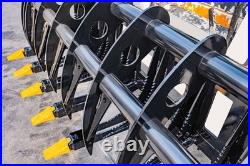 72inch Brush Root Rake Clam Grapple Attachment Fits Bobcat Skid Steer