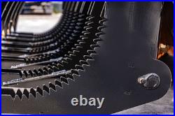 72inch Brush Root Rake Clam Grapple Attachment Fits Bobcat Skid Steer