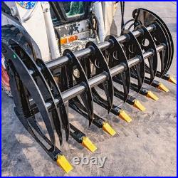 72inch Brush Root Rake Clam Grapple Attachment Fits Bobcat Skid Steer
