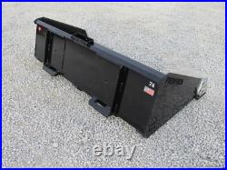 74 Skid Steer Severe Duty Low Profile Smooth Bucket Fits Skid Steer Loader QA