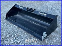 78 Paladin Bradco Smooth Low Profile Bucket Attachment Fits Skid Steer Loader