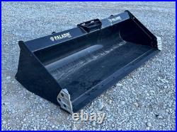78 Paladin Bradco Smooth Low Profile Bucket Attachment Fits Skid Steer Loader