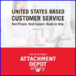 78 Paladin Bradco Smooth Low Profile Bucket Attachment Fits Skid Steer Loader