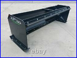 7' XP30 BLACK SNOW PUSHER WithPULLBACK BAR -SKID STEER QUICK ATTACH -FREE SHIPPING