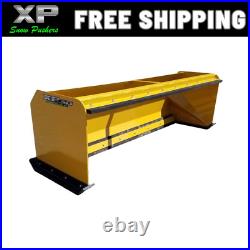 7' XP30 CAT YELLOW SNOW PUSHER With PULLBACK BAR- Skid Steer Loader- FREE SHIPPING