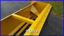7' XP30 CAT YELLOW SNOW PUSHER With PULLBACK BAR- Skid Steer Loader- FREE SHIPPING