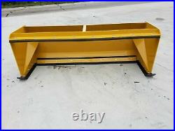 7' XP30 CAT YELLOW SNOW PUSHER With PULLBACK BAR- Skid Steer Loader- FREE SHIPPING