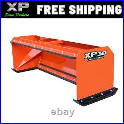 7' XP30 KUBOTA ORANGE SNOW PUSHER With PULLBACK BAR- Skid Steer- FREE SHIPPING