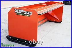 7' XP30 KUBOTA ORANGE SNOW PUSHER With PULLBACK BAR- Skid Steer- FREE SHIPPING