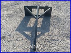 80? Boom Pole Straight Jib Hoist Lift Attachment Fits Skid Steer Quick Attach