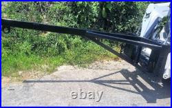 80? Boom Pole Straight Jib Hoist Lift Attachment Fits Skid Steer Quick Attach