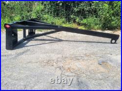 80? Boom Pole Straight Jib Hoist Lift Attachment Fits Skid Steer Quick Attach