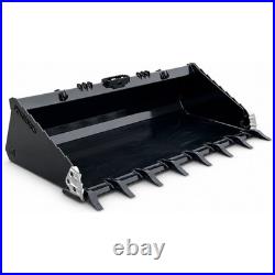 80 Extreme Heavy Duty Tooth Bucket Attachment Fits Skid Steer Track Loader USA