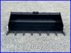 80 Extreme Heavy Duty Tooth Bucket Attachment Fits Skid Steer Track Loader USA