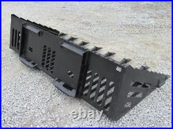 80 Heavy Duty Rock Skeleton Bucket with Teeth Attachment Fits Skid Steer Loader