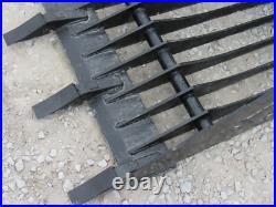 80 Heavy Duty Rock Skeleton Bucket with Teeth Attachment Fits Skid Steer Loader