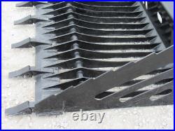 80 Heavy Duty Rock Skeleton Bucket with Teeth Attachment Fits Skid Steer Loader