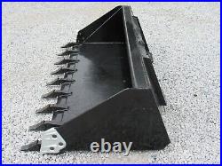 80 Severe Duty Low Profile Tooth Bucket Attachment Fits Skid Steer Loader
