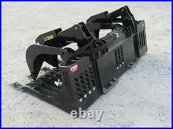 80 Severe Duty Rock Grapple Bucket with Teeth Skid Steer Loader Attachment